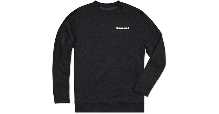 Kawasaki Crewneck Sweatshirt, Charcoal detail photo 1