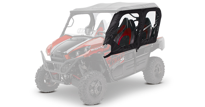 Cabs/Doors/Interior - Soft Cab Enclosure Door Set, Black