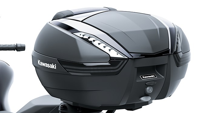 KQR 47 Litre Top Case Trim, Metallic Diablo Black detail photo 2