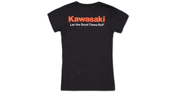 Kawasaki Let The Good Times Roll V-Neck Tee detail photo 2
