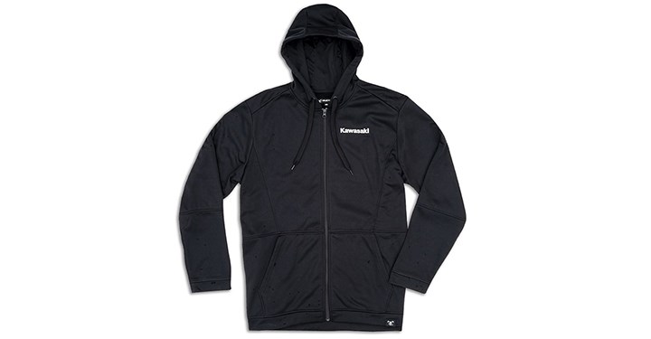 Sweat-shirt à capuche zippé Kawasaki Truetimber detail photo 1