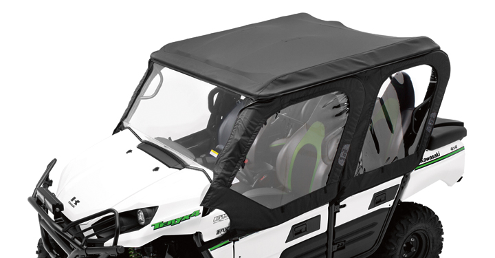 Cabs/Doors/Interior - Soft Cab Enclosure Roof And Back, Black