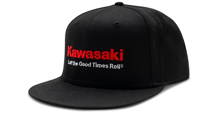 Kawasaki Let The Good Times Roll New Era 9Fifty Flat Bill Cap detail photo 1
