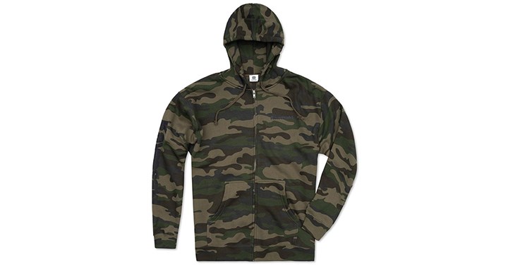 Kawasaki Camo Zip-Up Sweatshirt detail photo 1