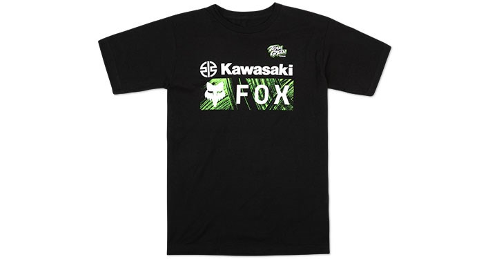 T-Shirt Kawasaki Team Green Fox detail photo 1
