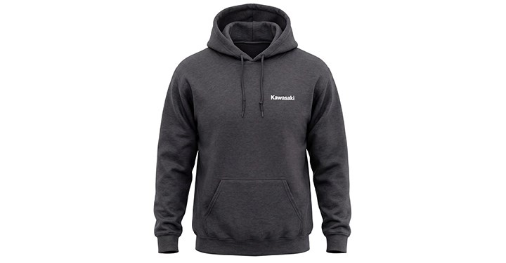 Sweatshirt vintage Kawasaki detail photo 1