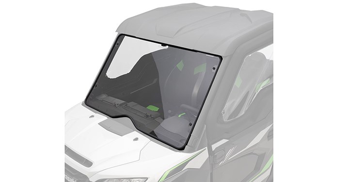 KQR Fixed Polycarbonate Windshield detail photo 1