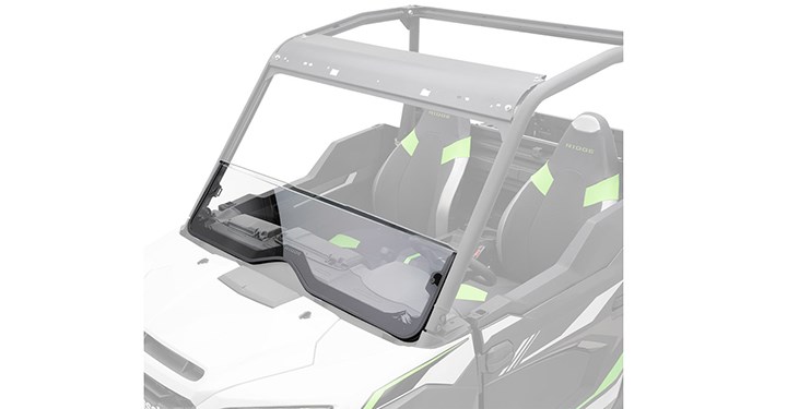 Pare-brise demi-polycarbonate KQR detail photo 2