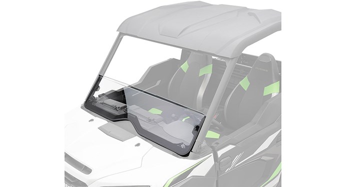 Pare-brise demi-polycarbonate KQR detail photo 1