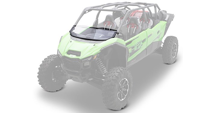 KQR Half Windshield, Polycarbonate detail photo 1