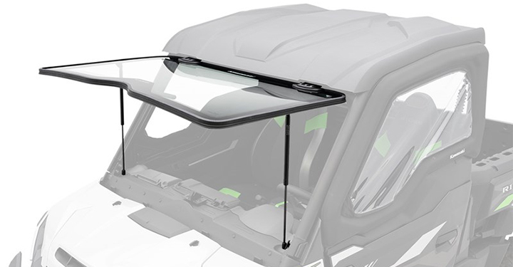 Windshields - Flip-Up Glass Windshield