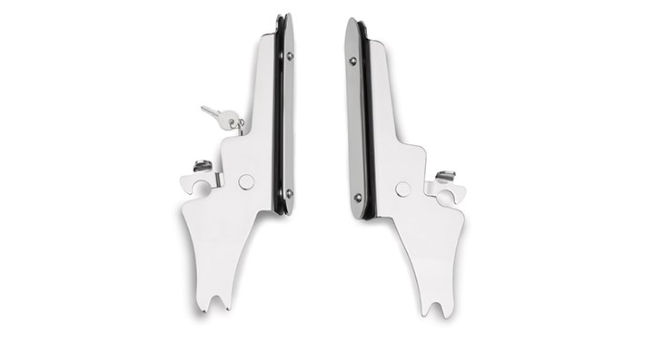 KQR Windshield Bracket Kit, Chrome detail photo 1