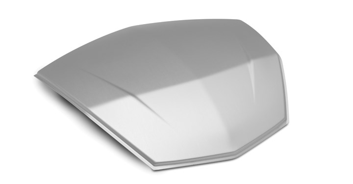 KQR 47 Litre Top Case Panel, Silver detail photo 1