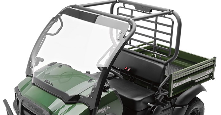 KQR Flip-Up Polycarbonate Windshield detail photo 1