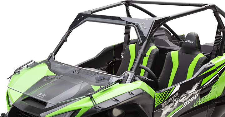 Windshields - Flip-Down Polycarbonate Windshield