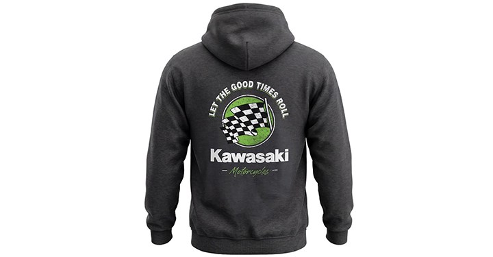 Sweatshirt vintage Kawasaki detail photo 2