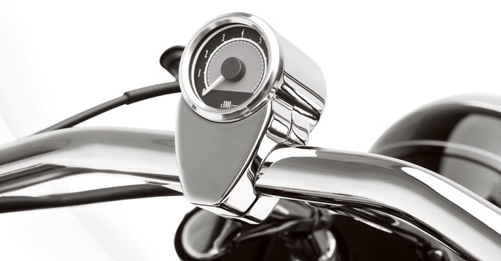 Mini-tachymètre, chromé detail photo 1