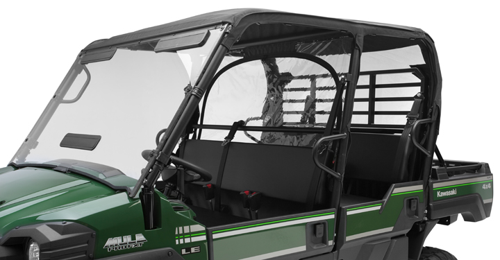 Cabs/Doors/Interior - Soft Cab Enclosure Roof And Back, Black