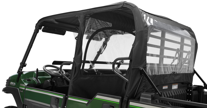 Cabs/Doors/Interior - Soft Cab Enclosure Roof And Back, Black