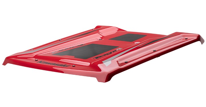 Toit en polycarbonate, rouge detail photo 2