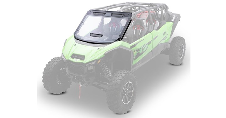 KQR Vented Full Windshield, Polycarbonate detail photo 1