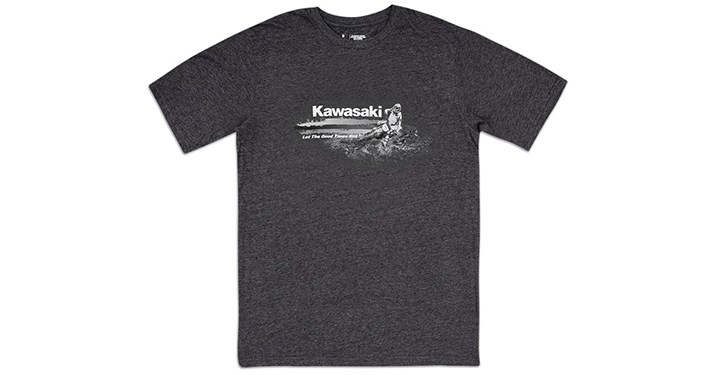 T-shirt de boue Kawasaki detail photo 1