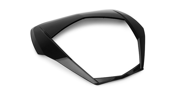 KQR 47 Litre Top Case Trim, Metallic Diablo Black detail photo 1