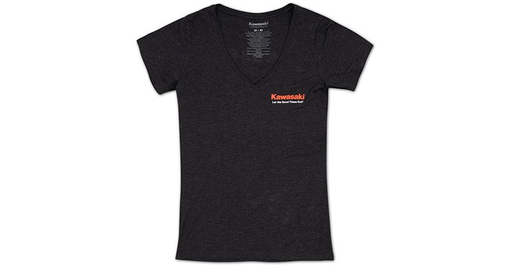 Kawasaki Let The Good Times Roll V-Neck Tee detail photo 1