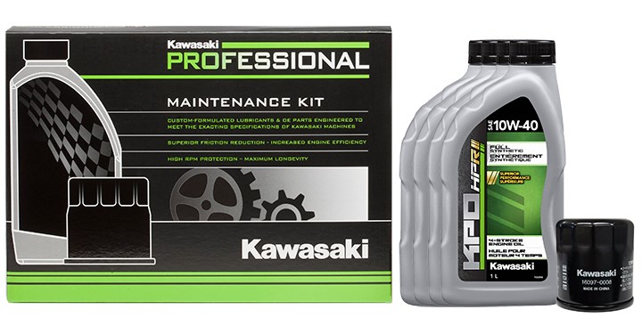 KPO FULL SYNTHETIC 4-STROKE 10W-40 MOTORCYCLE ENGINE OIL - PROFESSIONAL MAINTENANCE KIT detail photo 1