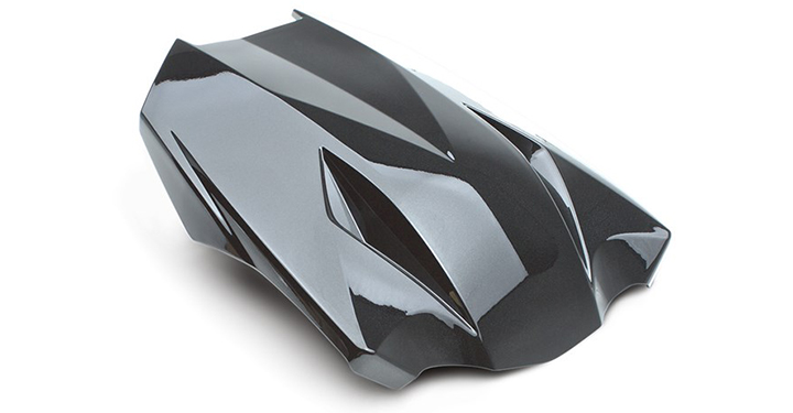 Seats - Solo Seat Cowl Assembly, Metallic Matte Graphene Steel Gray
