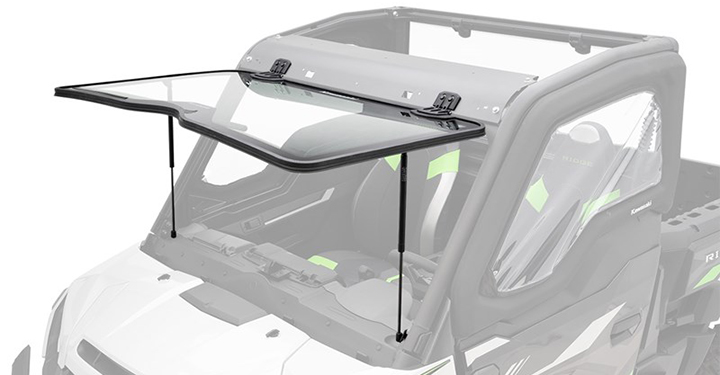Windshields - Flip-Up Glass Windshield