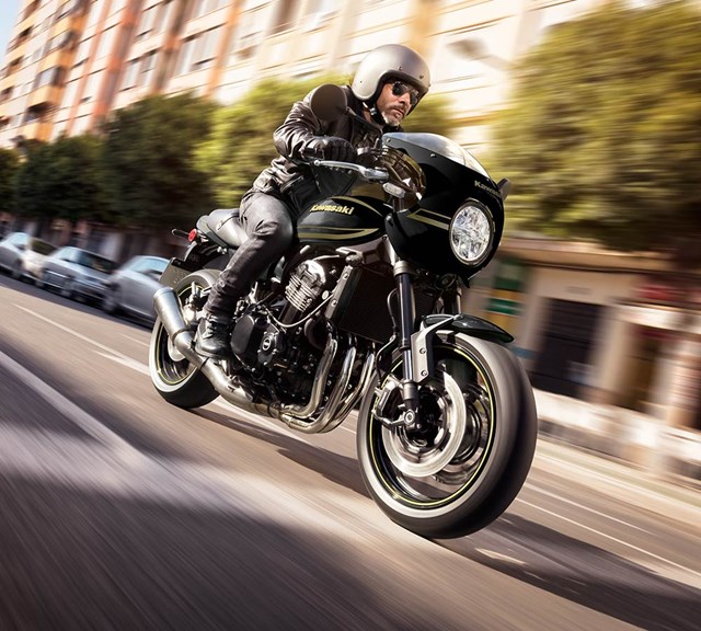 Image of 2023 Z900RS CAFE in action