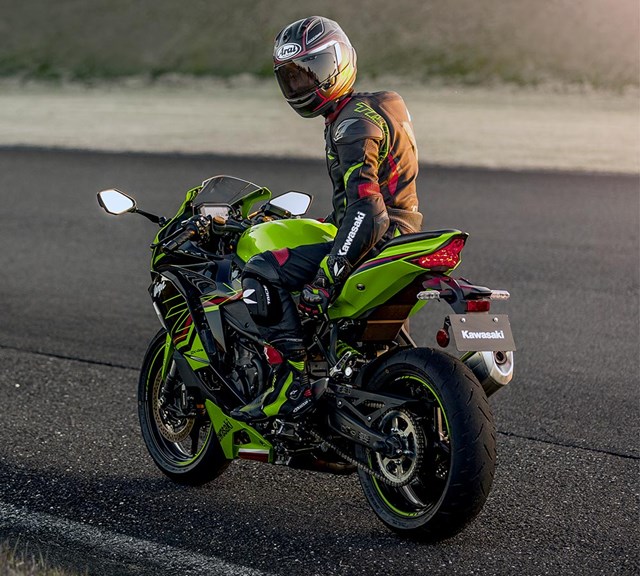 Image of 2023 NINJA ZX-4RR in action