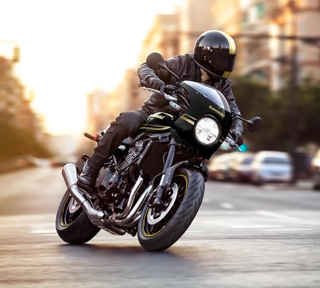 Image of 2024 Z900RS CAFE in action