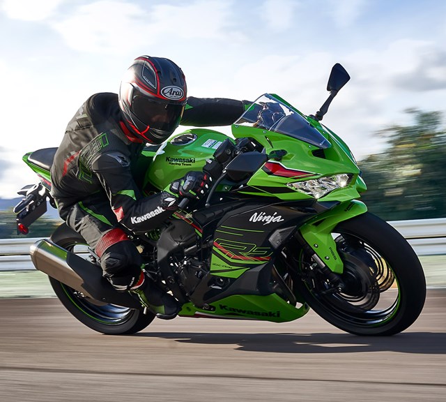 Image of 2024 NINJA ZX-4RR in action