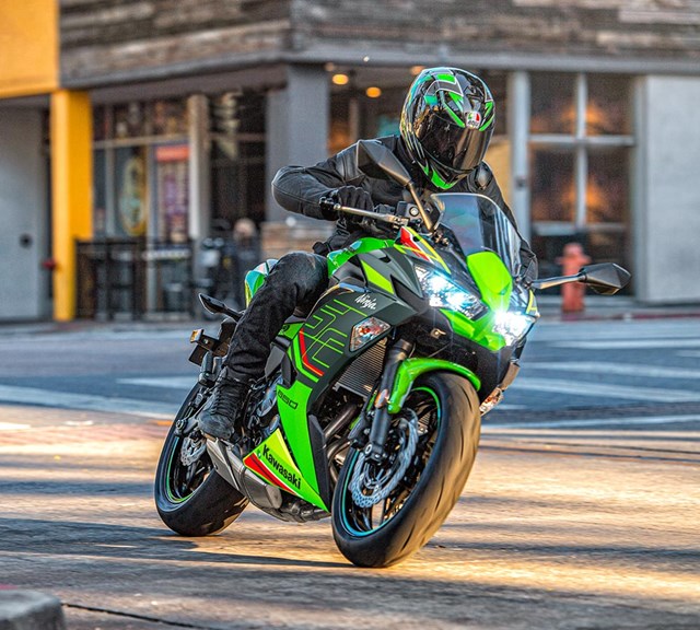 Image of 2024 NINJA 650 KRT EDITION in action