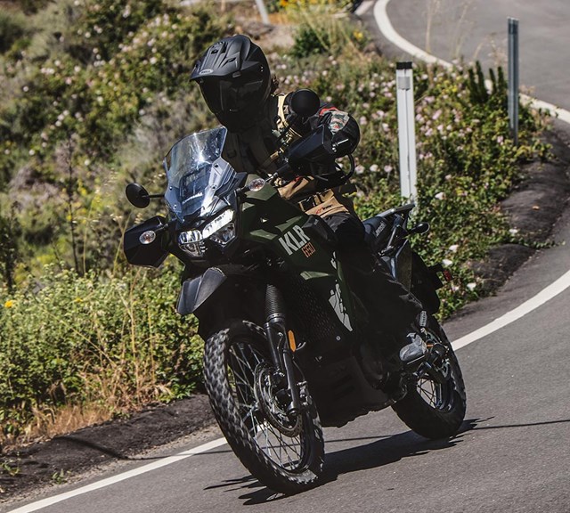 Image of 2025 KLR650 in action