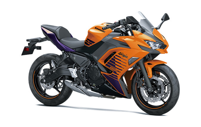 Orange Fournaise en Acier Bonbon / Noir Étincelle Métallisé / Violet Royal Mét