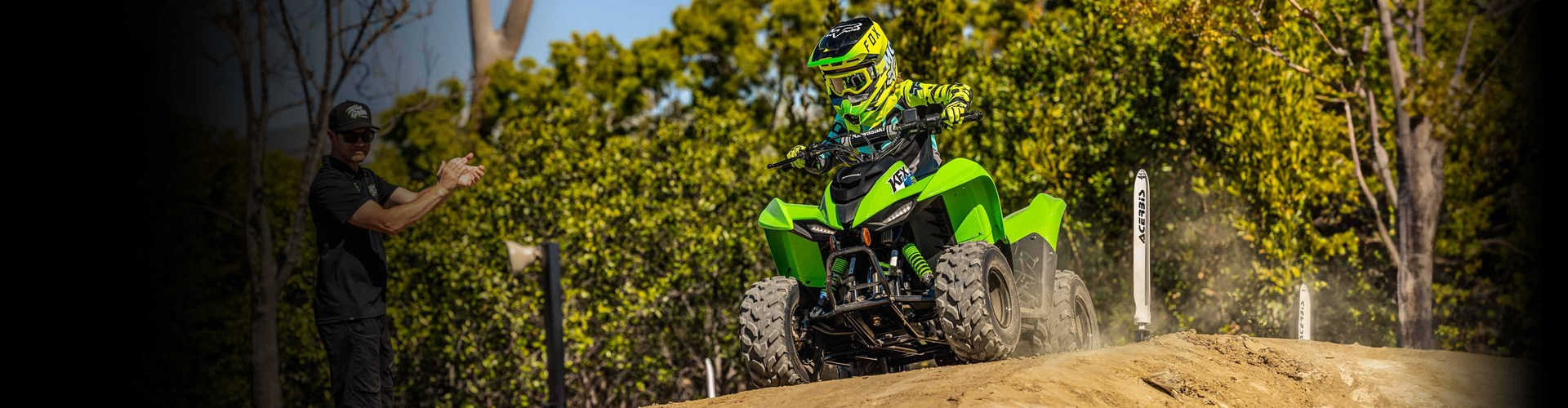 2025 Kawasaki KFX® 50-LIME GREEN