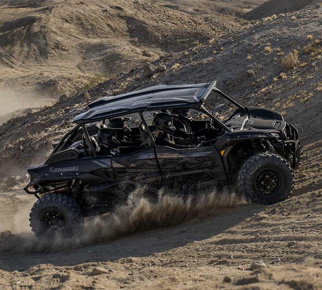 Image of 2026 TERYX KRX4 1000 BLACKOUT EDITION in action
