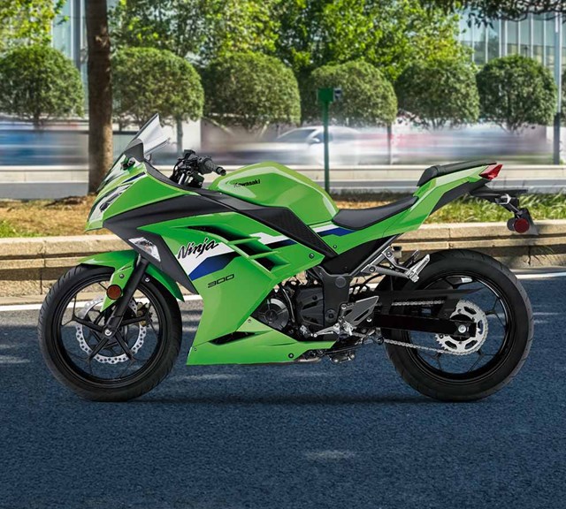Image of 2026 NINJA 300 in action