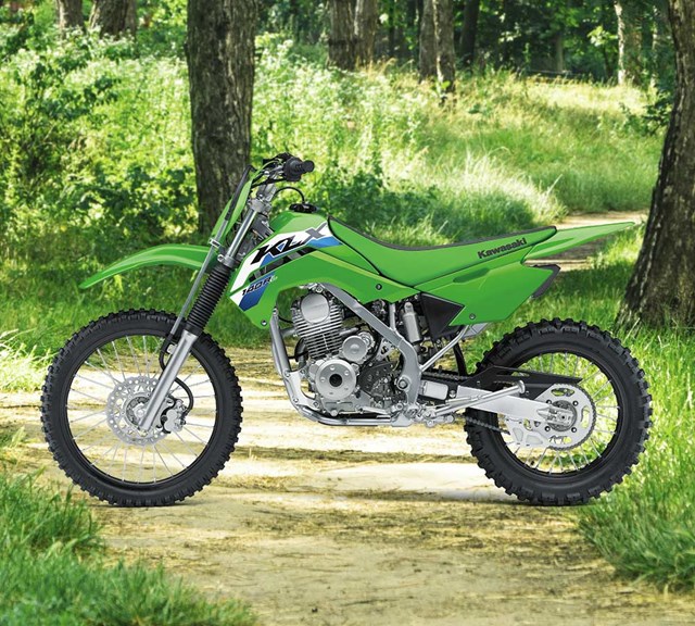 Image of 2027 KLX140R L in action