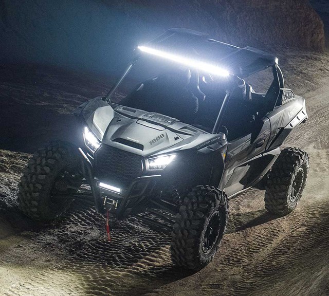 Image of 2027 TERYX KRX 1000 BLACKOUT EDITION in action