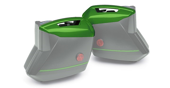 KQR 28 LITRE PANNIER COLOUR PANEL SET, EMERALD BLAZED GREEN detail photo 2