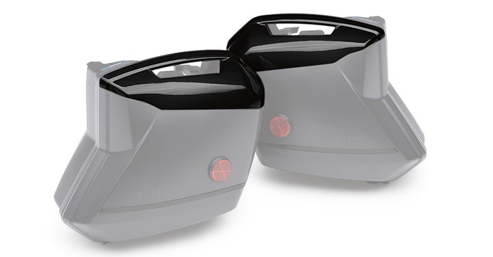KQR 28 LITRE PANNIER COLOUR PANEL SET, METALLIC DIABLO BLACK detail photo 2