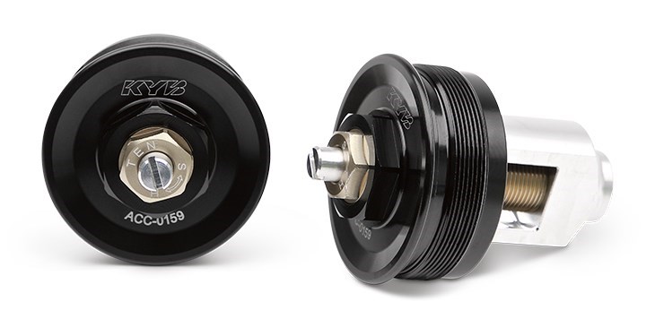 KYB FORK CAP SET, BLACK detail photo 1