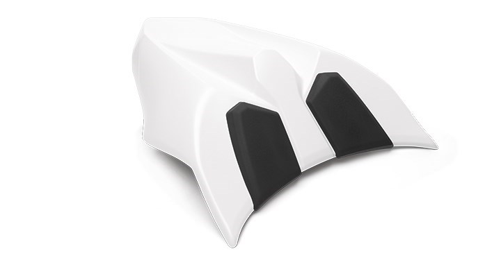 SOLO SEAT COWL ASSEMBLY, PEARL FLAT STARDUST WHITE detail photo 1