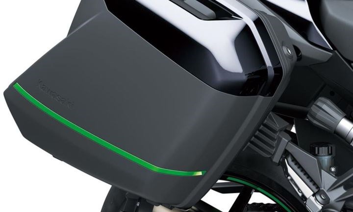 KQR 28 LITRE PANNIER COLOUR PANEL SET, METALLIC DIABLO BLACK detail photo 1