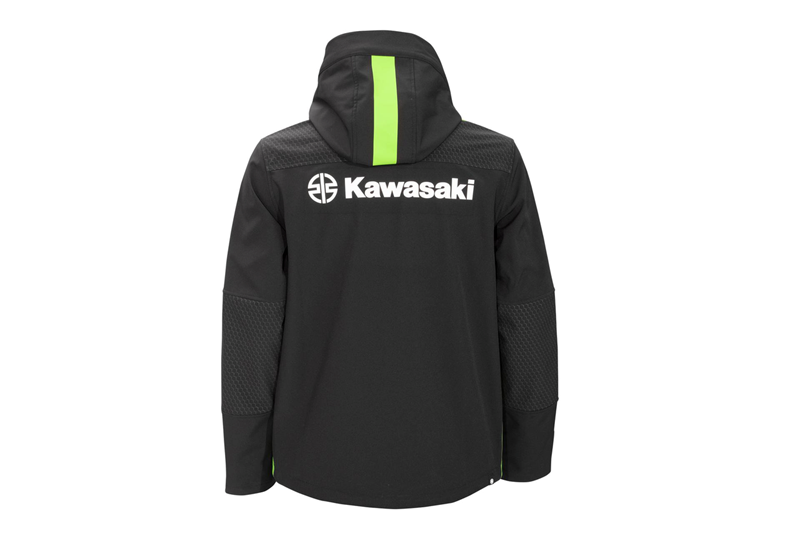 SPORTS SOFTSHELL MAN (BLACK / GREEN) detail photo 3