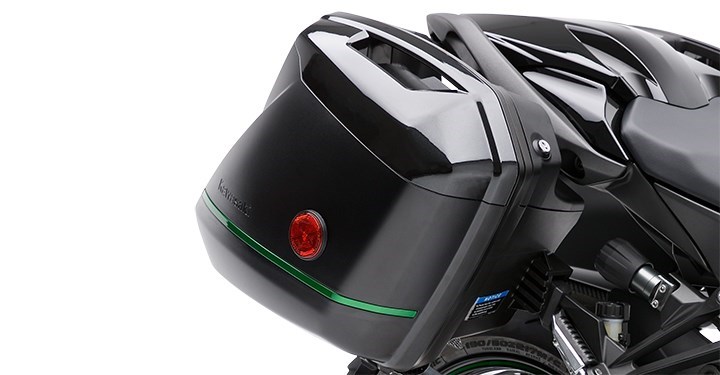 KQR 28 LITRE PANNIER COLOUR PANEL SET, METALLIC DIABLO BLACK detail photo 3